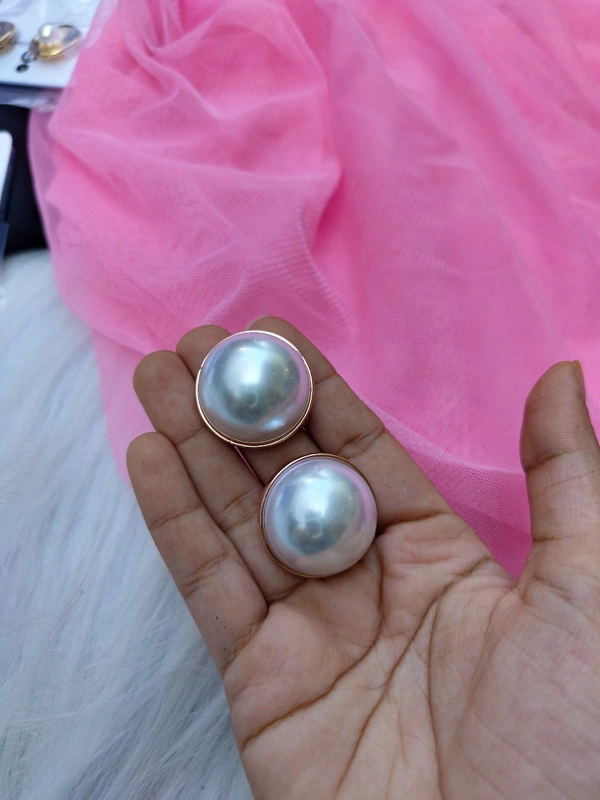 Big Size Pearl Studs 