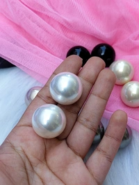 Pearl Studs- 25mm Medium Size  - pearl white