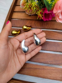 Teardrop Earrings - Silver