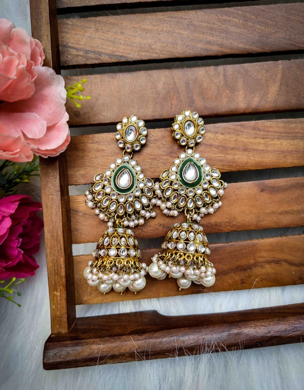 Rehmat Jhumka - White