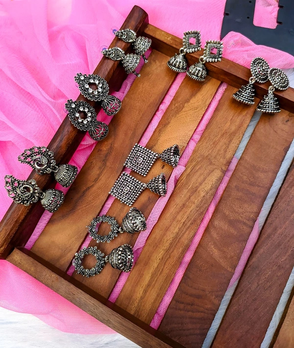 Combo Of 7 Pair Jhumkis 