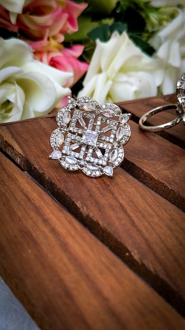 American Diamond Cocktail Ring 