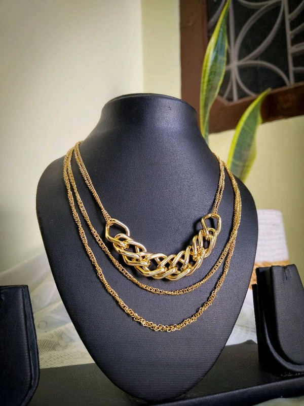 Triple Layer Anti Tarnish Necklace 
