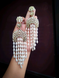 Ishani Earrings  - White