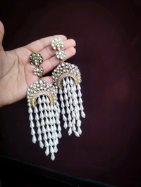 Ishani Earrings  - White