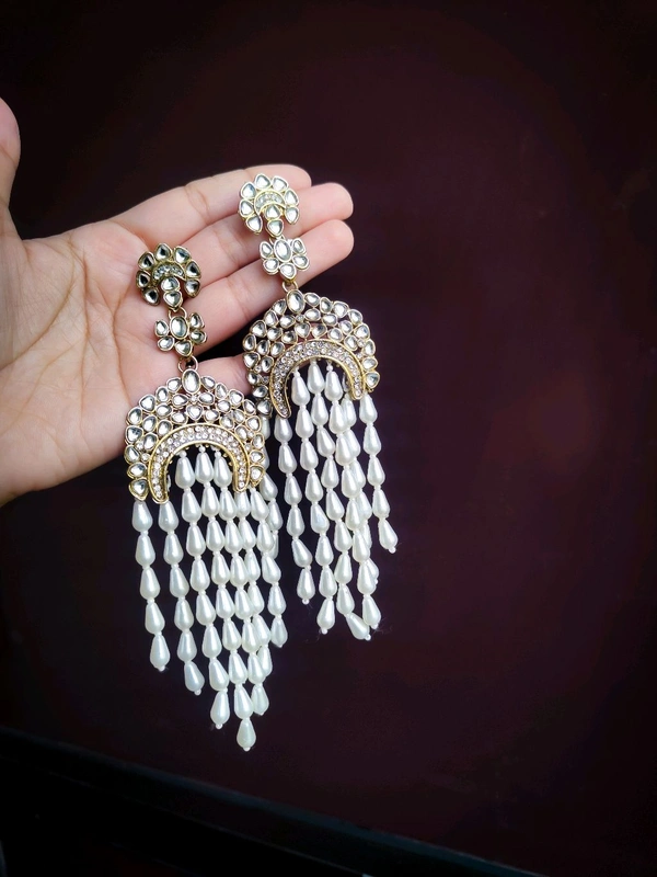 Ishani Earrings  - White