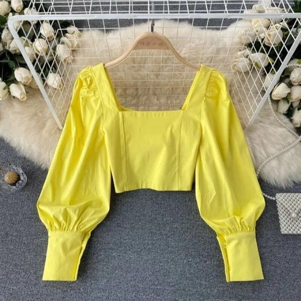 Bubble Sleeves Top - DM On Instagram