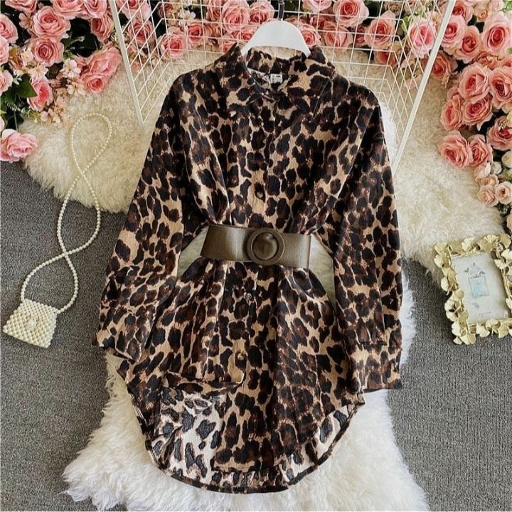 Amazon.com: Women's Tiger Print Sweater, Autumn and Winter V-Neck Fashion Tiger  Print Lantern Sleeve Sweater Dress (Color : Khaki, Size : Small) :  Clothing, Shoes & Jewelry
