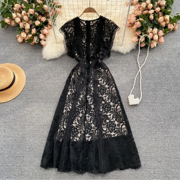 Black Print Dress - DM On Instagram