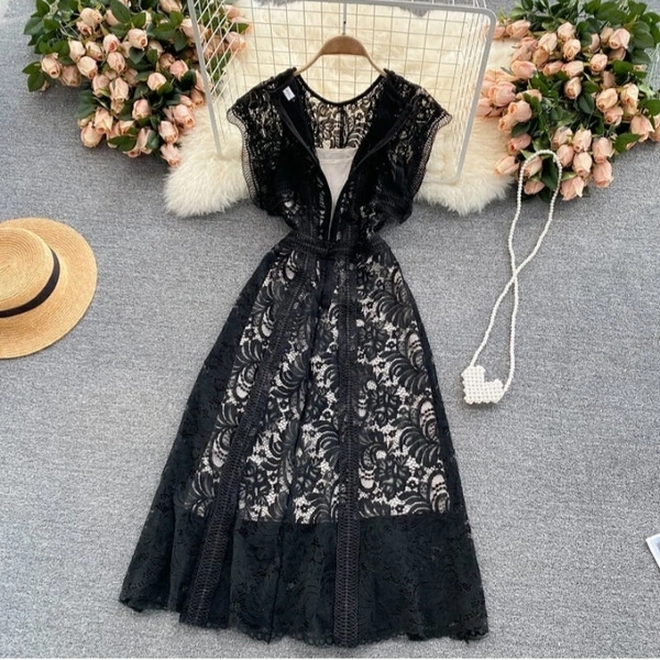 Black Print Dress - DM On Instagram