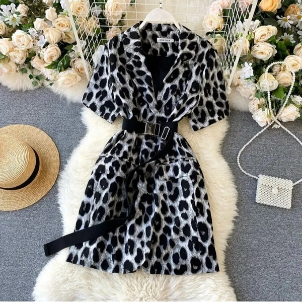 Tiger Print Coat - DM On Instagram