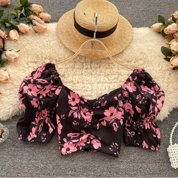 Floral Print Top - DM On Instagram