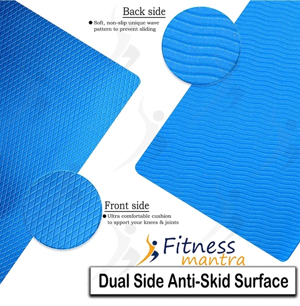 Yoga Mat - Blue, Orange, Green, Black