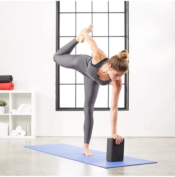 Yoga Foam Block- Set Of 2 - Black