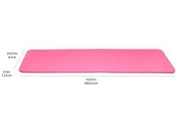 13mm Extra Thick Yoga and Exercise Mat with Carrying Strap - Grey, Pink