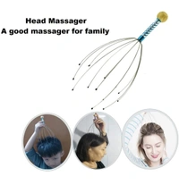 Manual Head Massage Hand Held Scalp Oil Massager Pain Relief And Hair Growth , Head Massager Neck Massage Octopus Scalp Stress Relax Spa Therapy Dealing (pack of 1)