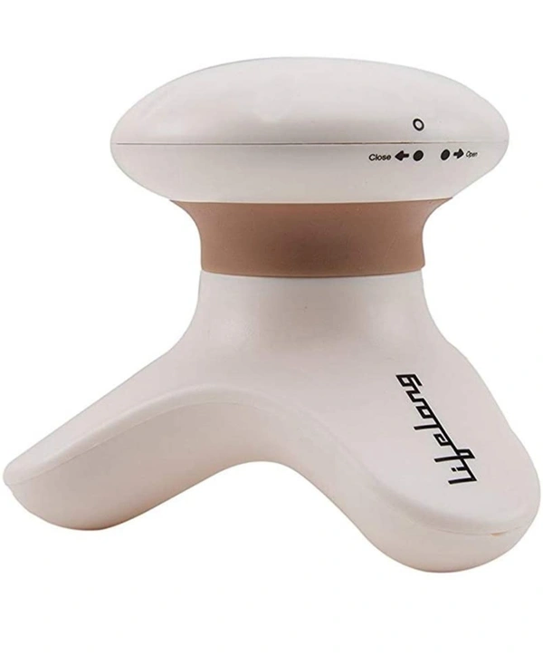 Lifelong LLM09 Mini Head and Body Massager, Portable Compact Full Body Vibration Electric Massager Battery Operated Massager for Pain Relief (1 Year Warranty,Brown)
