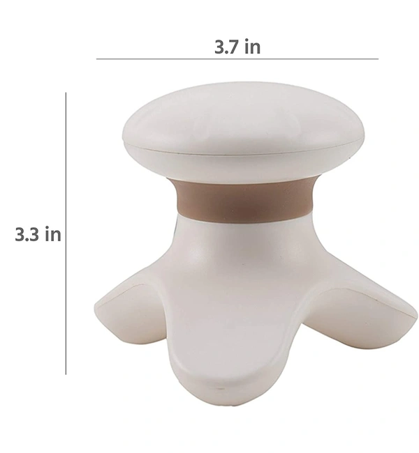 Lifelong LLM09 Mini Head and Body Massager, Portable Compact Full Body Vibration Electric Massager Battery Operated Massager for Pain Relief (1 Year Warranty,Brown)