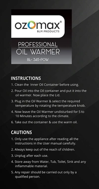 Electric Oil Warmer