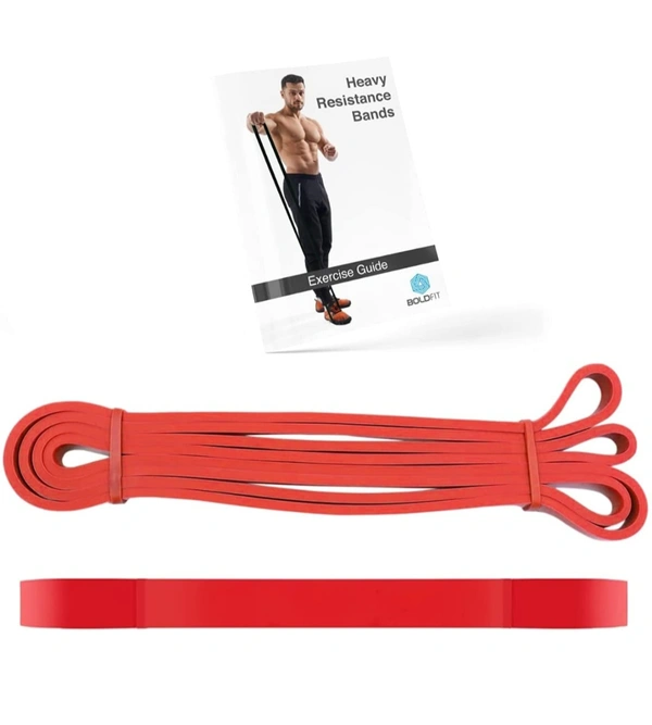 Heavy Resistance Band for Exercise & Stretching, Pull Up Bar Suitable in Home & Gym Workout for Men & Women. - RED