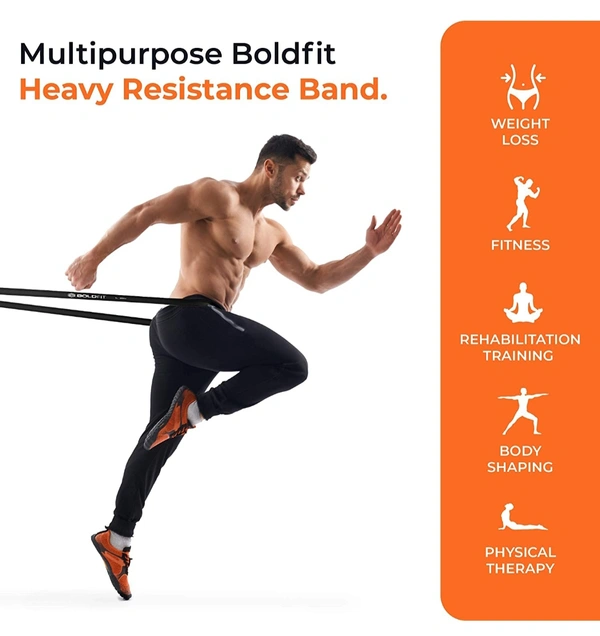 Heavy Resistance Band for Exercise & Stretching, Pull Up Bar Suitable in Home & Gym Workout for Men & Women. - RED