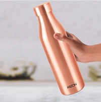 Milton Copper Charge 1000 Water Bottle, Set of 1, 960 ml, Copper,Brown