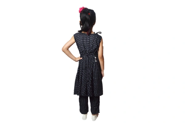 Trendy  High Low Kurti Pant Set - Pink, 3_4