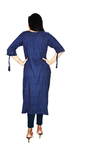 Mom's Kuritz by Neil Best maternity feeding wear India - Blue, 42, Premium Quality Rayon Cotton