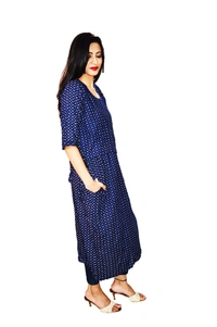Mom's Kuritz by Neil Best maternity feeding wear India - Blue, 44