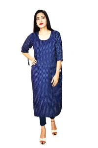 Mom's Kuritz by Neil Best maternity feeding wear India - Blue, 44