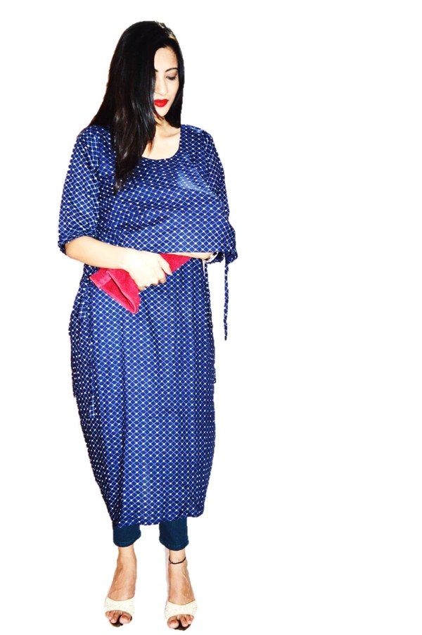Mom's Kuritz by Neil Best maternity feeding wear India - Blue, 44