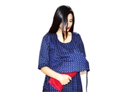 Mom's Kuritz by Neil Best maternity feeding wear India - Blue, 44