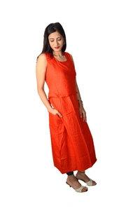 Mom's Kurtiz by Neil Moms Kurtiz_Maternity Western Wear With Nursing Cover  - Red, 42, Premium Quality Rayon Cotton 