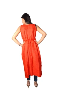 Mom's Kurtiz by Neil Moms Kurtiz_Maternity Western Wear With Nursing Cover  - Red, 42, Premium Quality Rayon Cotton 
