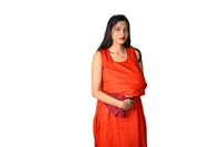 Mom's Kurtiz by Neil Moms Kurtiz_Maternity Western Wear With Nursing Cover  - Red, 42, Premium Quality Rayon Cotton 