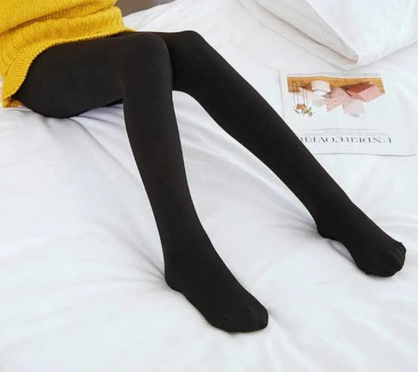 Girls Tights Pantyhoose  - Black, 10_11yrs