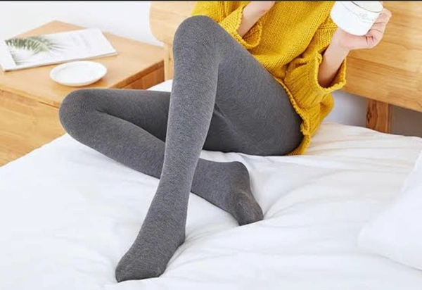 Girls Tighs And Pantyhose  combo of 2 - Black & Grey, 9_10