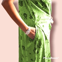 Mom's Kurtiz by Neil Feeding Dress With Nursing Cover - Olive, 44