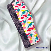 Fashionable Girls Leggings _combo of 2 - black & white rainbow print, 3_4