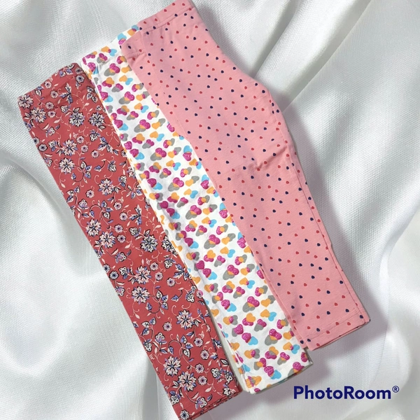Kids Leggings  Combo Of 3 - multicolour , 4^5