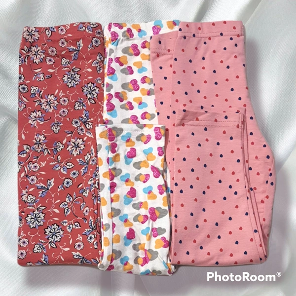 Kids Leggings  Combo Of 3 - multicolour , 4^5