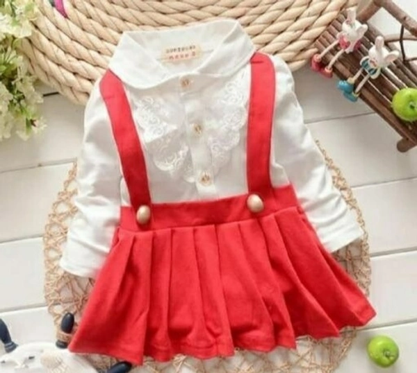 Fancy Girls Dressess - Red, 12^18 months