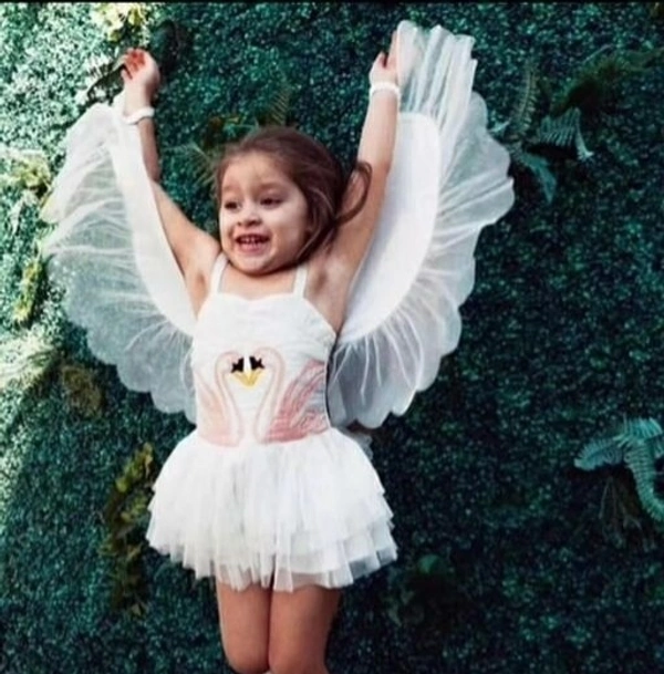 Deal Wheel Best Buy Kids Wear Below 500 Cute Girls Fairy  Frowk Dress With Wings - white, 4^5