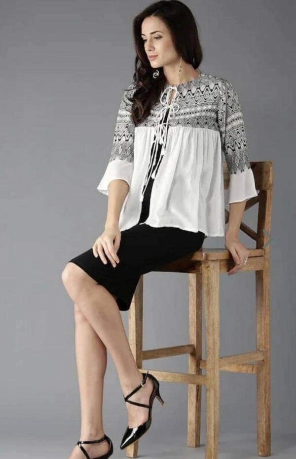 Deal Wheel Best Buy Ladies Top Below 500 Fashionista  Best Trendy TOP FOR Women - 42, white