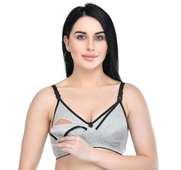 Deal Wheel Best Buy  Below 500 comfy Front Open Feeding  Bra Combo Of 3 (mix Colour) - multi, 32B