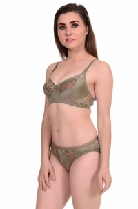 Deal-wheel Best Buy  Innerware Below 500 Sexy Women Lingerie Set  - olive, 32B