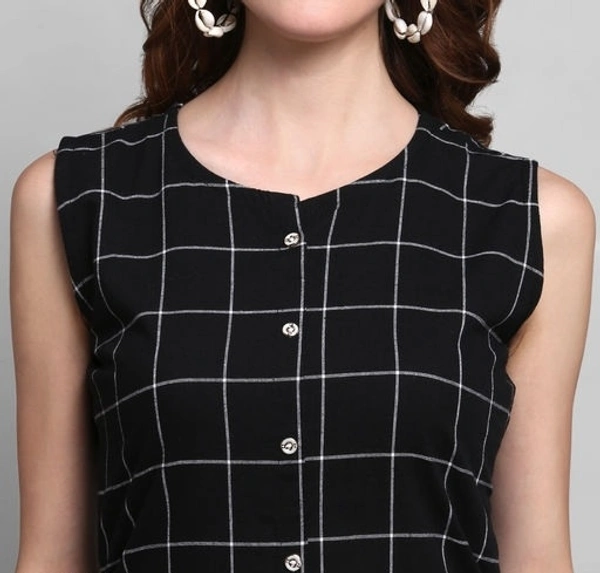 Deal-wheel Best Deal On Women Kurti Palazo Below 500 Solid Cotton Kurta Palzoo Set  - black, 46