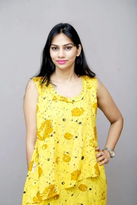 Mom's Kurtiz by Neil Feeding Dress With Nursing Cover - Yellow, 42