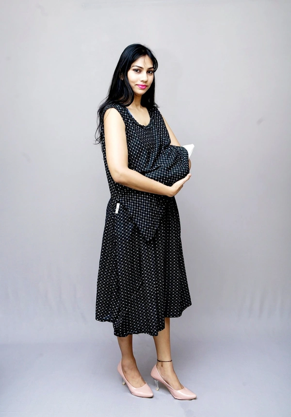 Mom's Kurtiz Maternity kurti with Nursing cover  - 44
