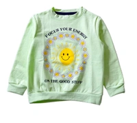 Kids Sweatshirt For Girls & Boys  - Royal Barmuda, 6_7 Yrs, Cotton Loop Knit